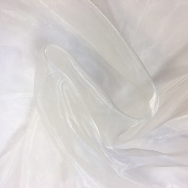 Plain Dyed Organza White